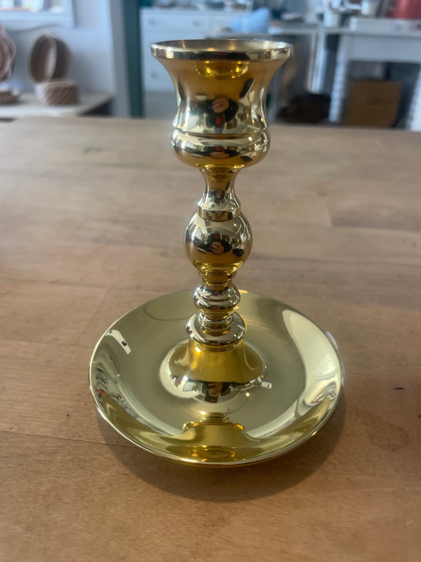 Vintage Gold Candle Holder