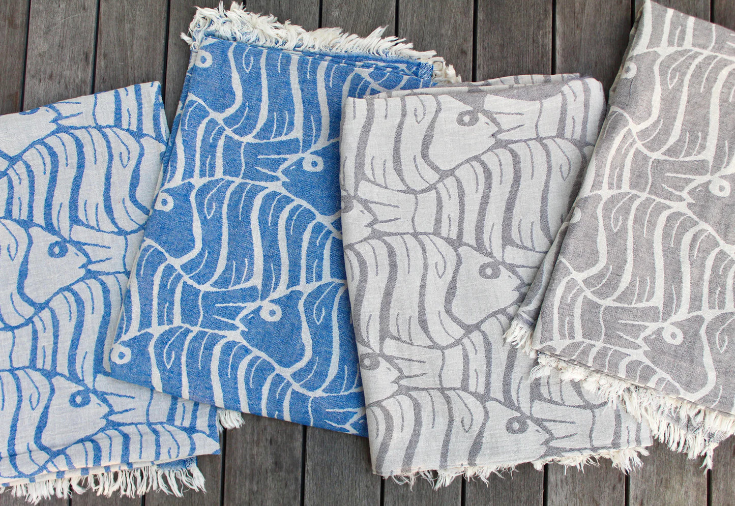 Grey Oceans Towel