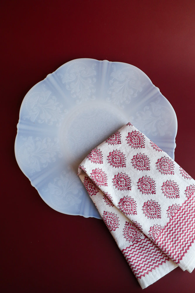 Milk Glass Serving Plate