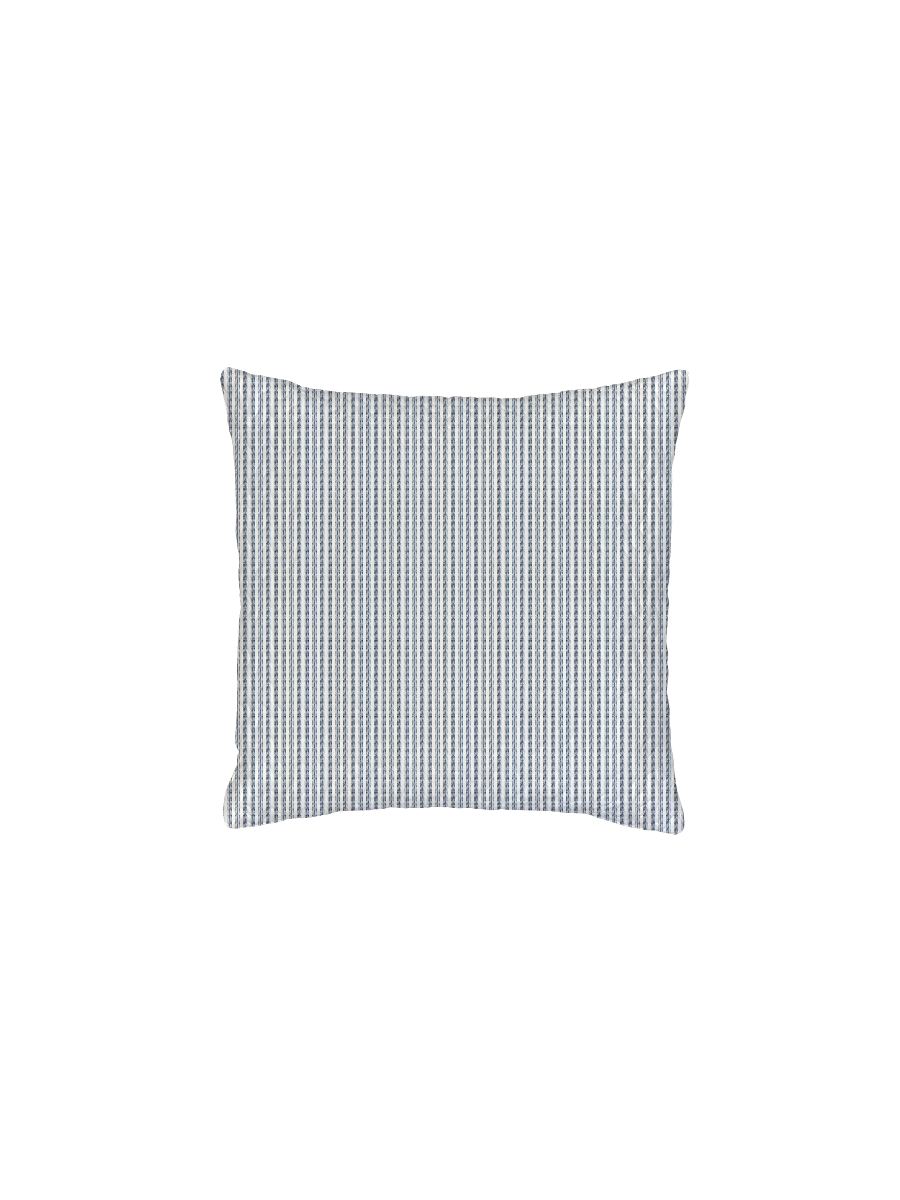 Ticking Stripe Navy Quilted Pillow