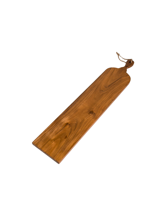 Slim Acacia Wood Cutting Board with Handle
