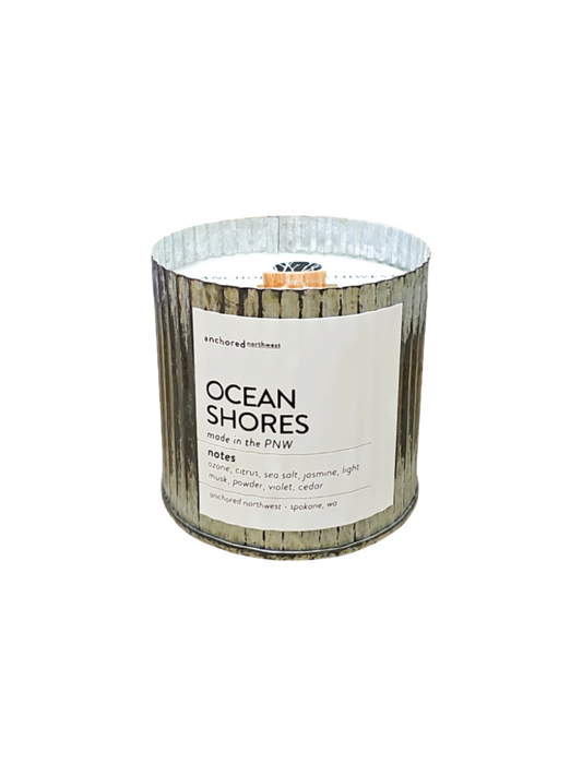 Ocean Shores Wood Wick Candle