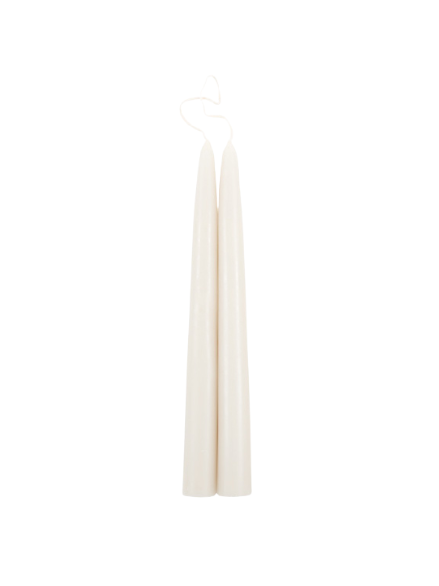 Parchment Dipped Taper Candle