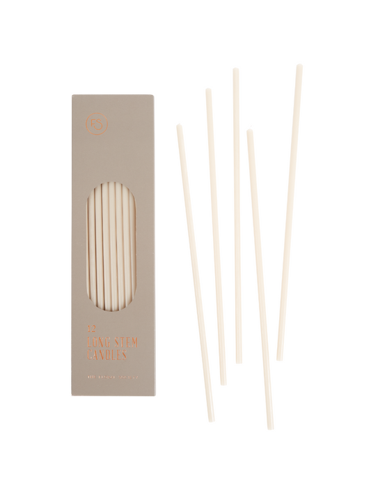 Parchment Long Stem Candles