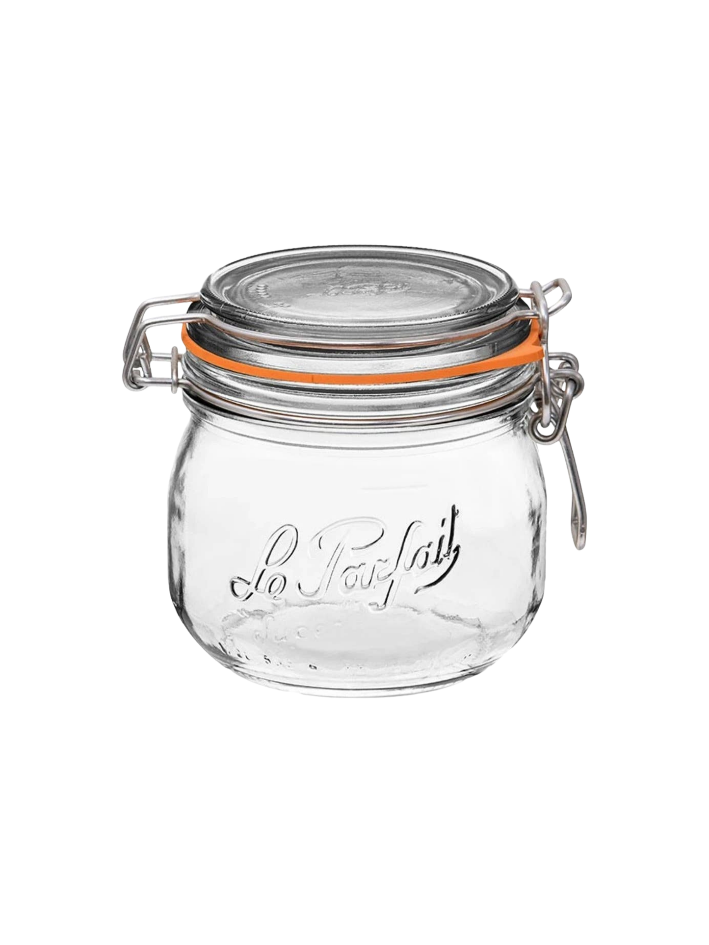 500ml Rounded French Glass Storage Jar