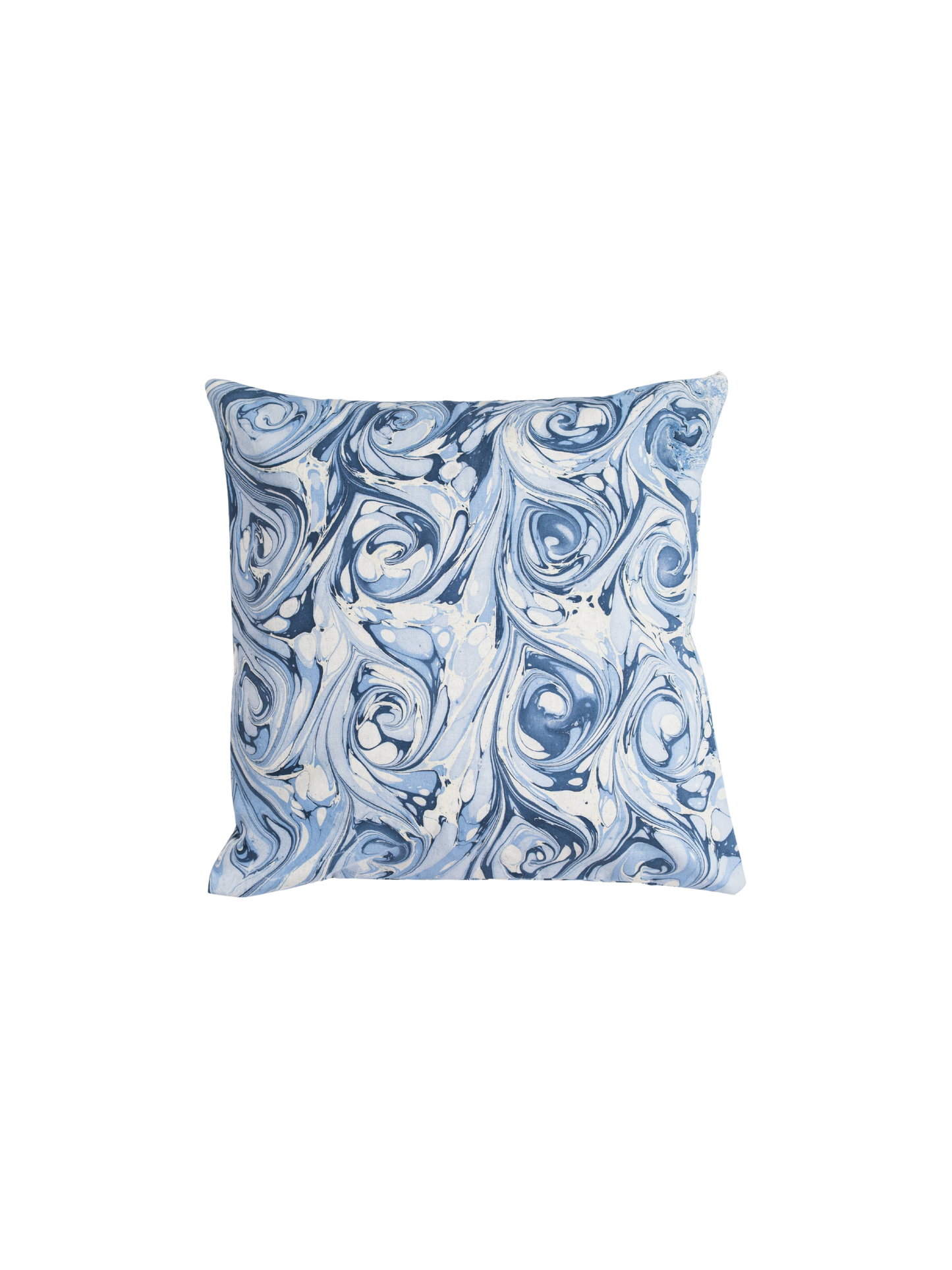 Ocean Wave Hand-Marbled Square 20" x 20" Pillow