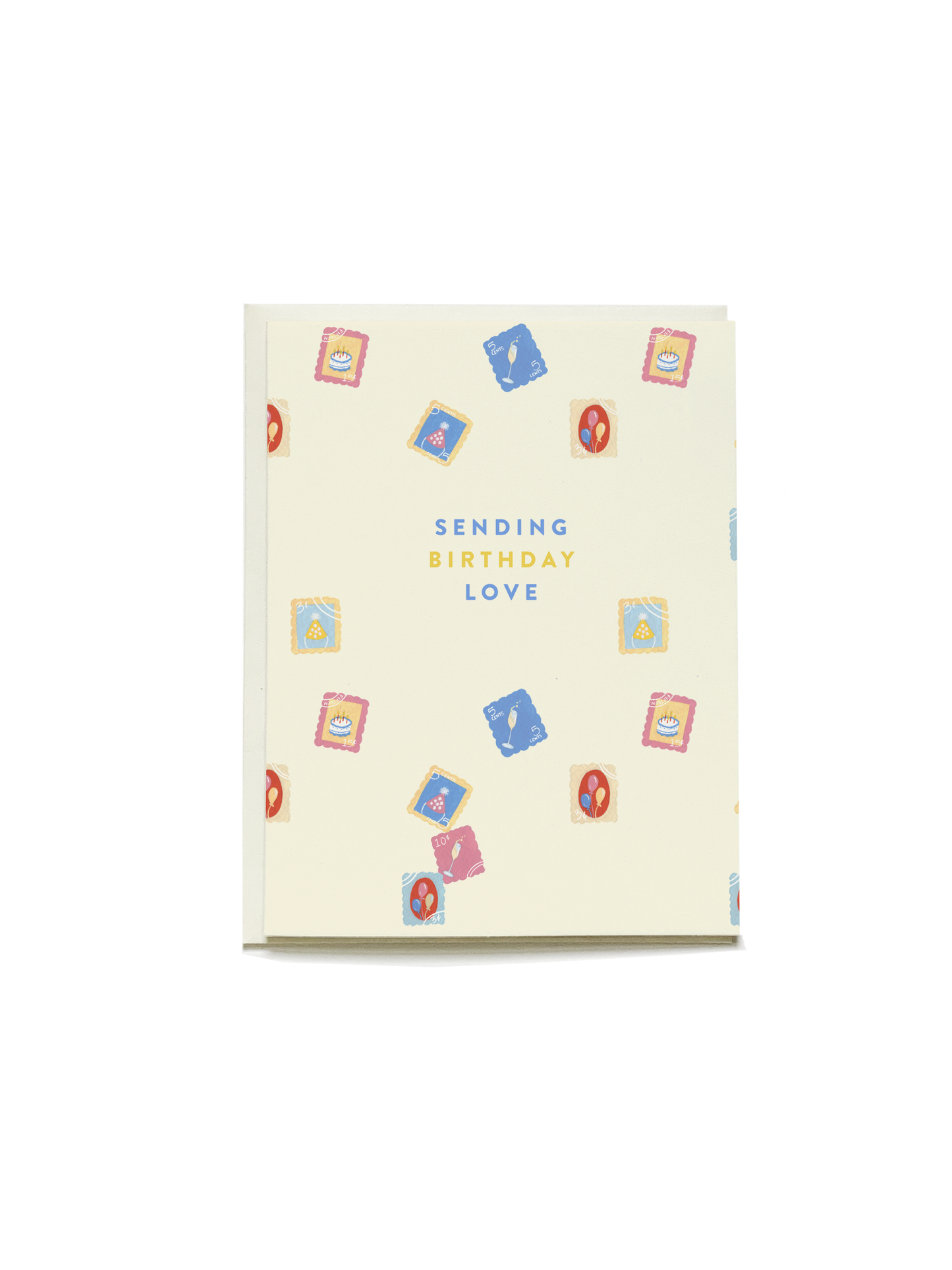 Birthday Stamps Greeting Card