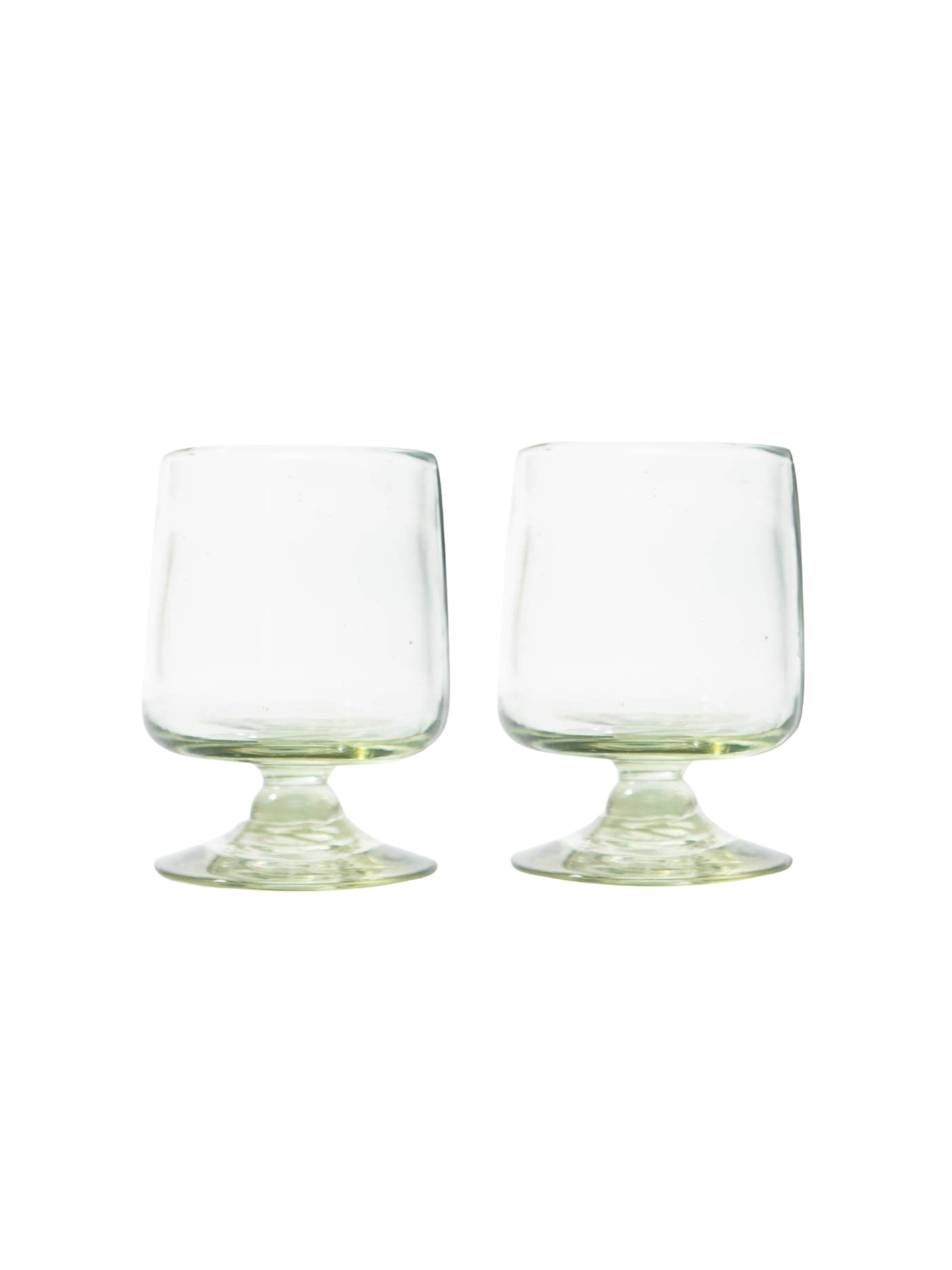 Handblown Short Stemmed Glass