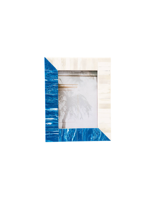 Blue & White 5X7" Frame