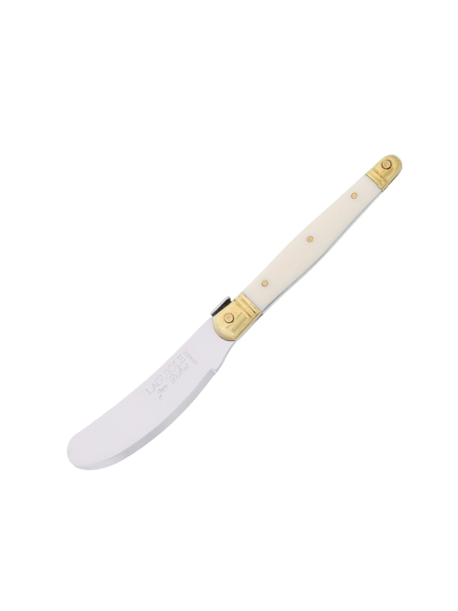 Jean Dubost Mini Spreader Ivory with Brass Detail