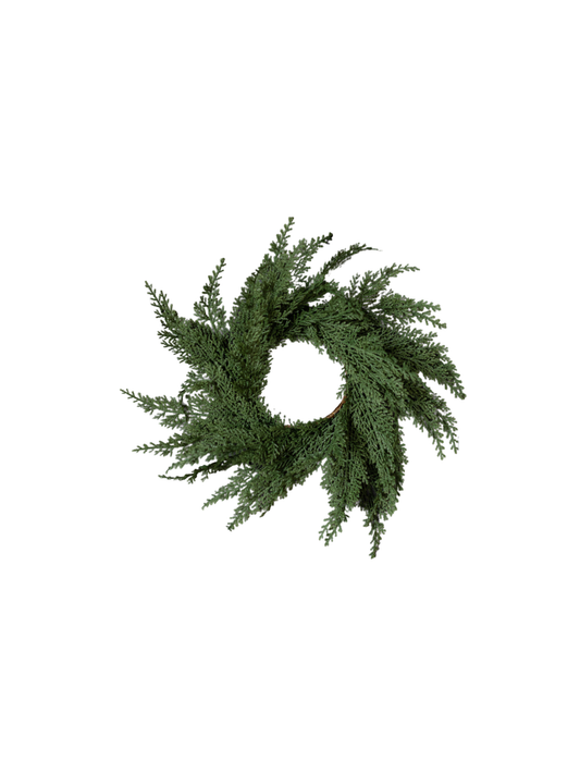 Cypress Leaf Full Real Touch Wreath