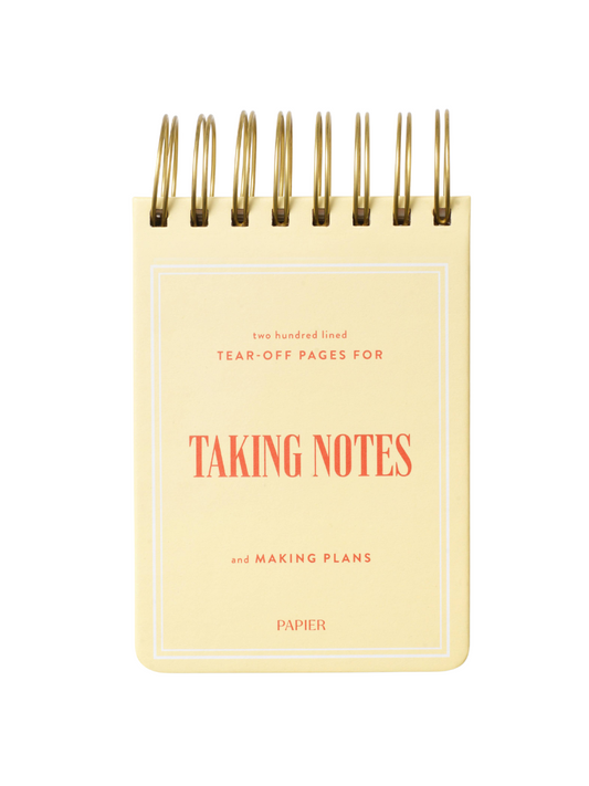 Taking Notes Spiral Notepad