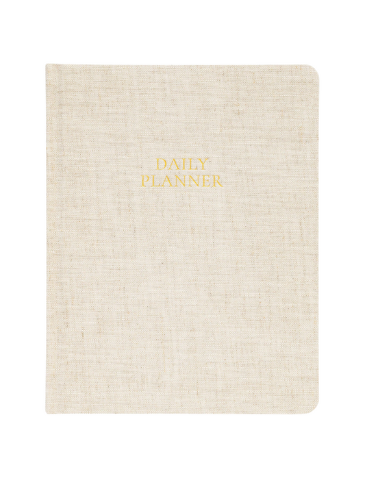 Undated Daily Planner, Flax
