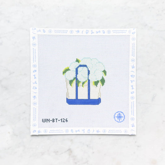 Blooming Hydrangeas Tote Needlepoint Kit