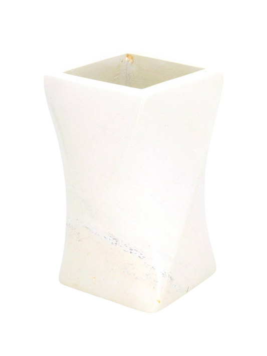 Whorled Natural Soapstone Storage Cup