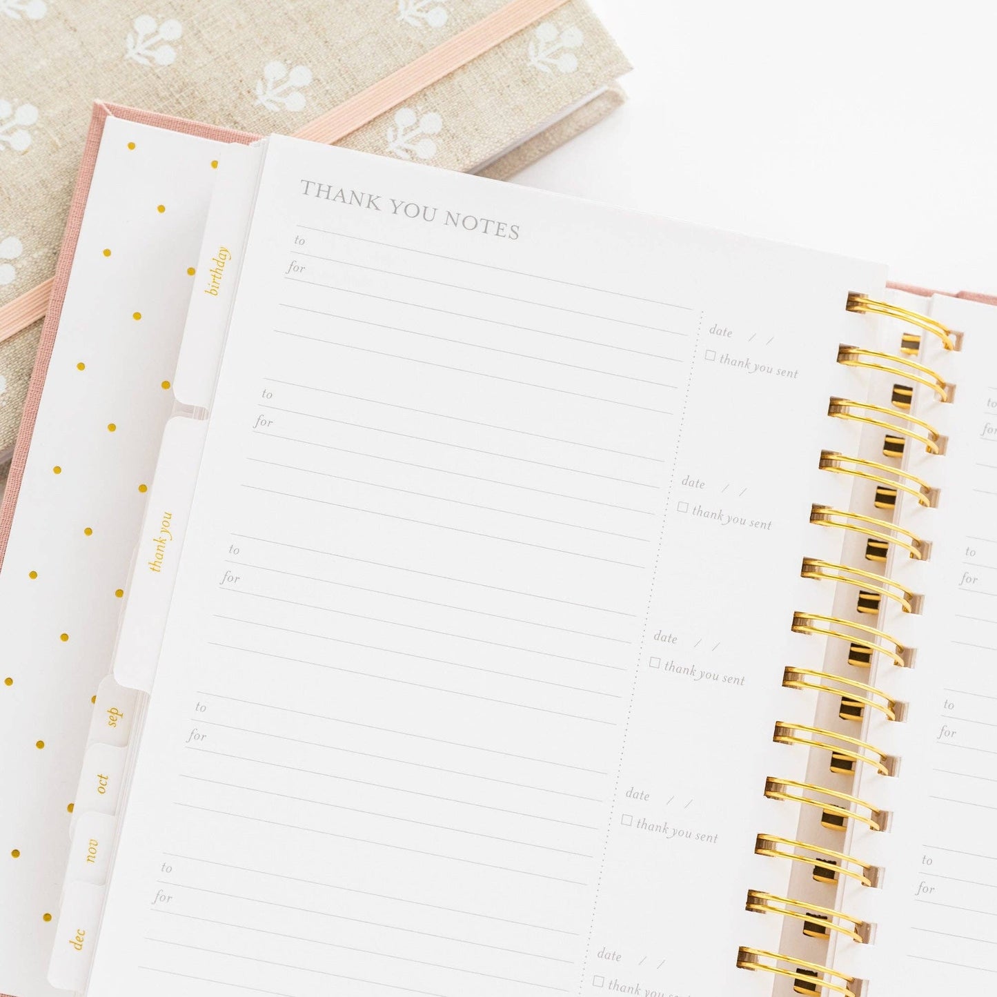 2026 Flax Floral Concealed Planner