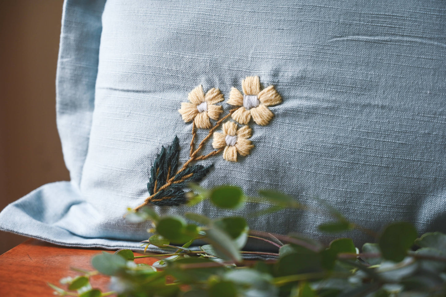 Estella Pillow Blue Pillow