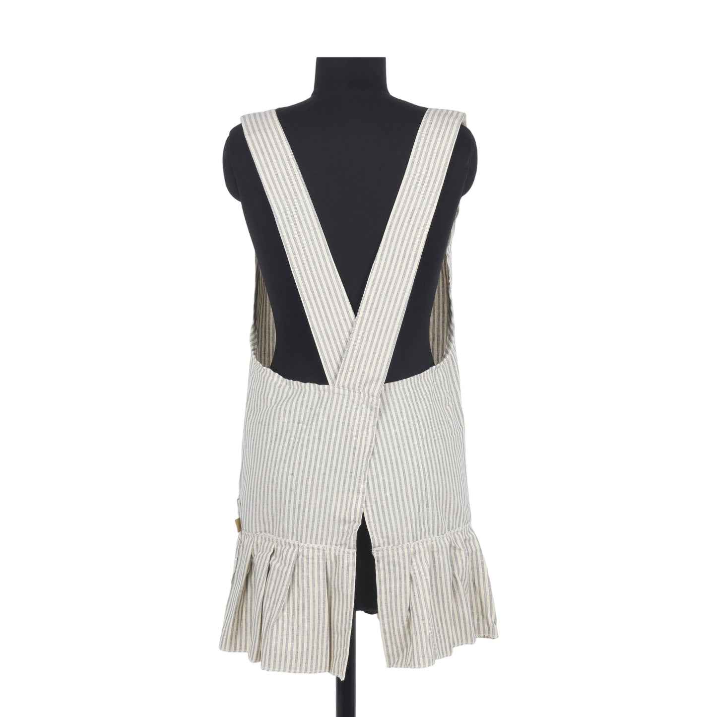 Manor Stripe Pinafore Apron - Navy