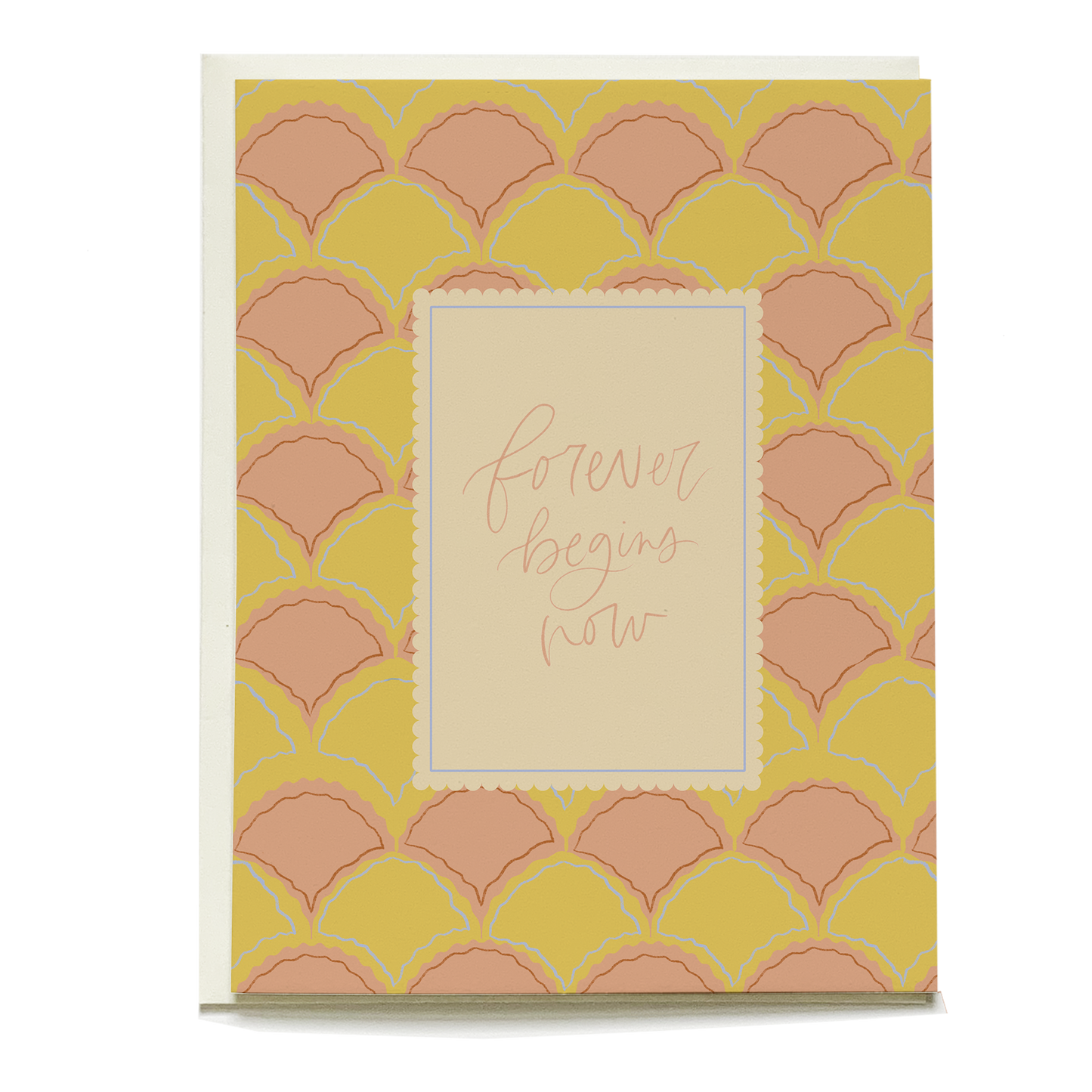Scallops Wedding Greeting Card