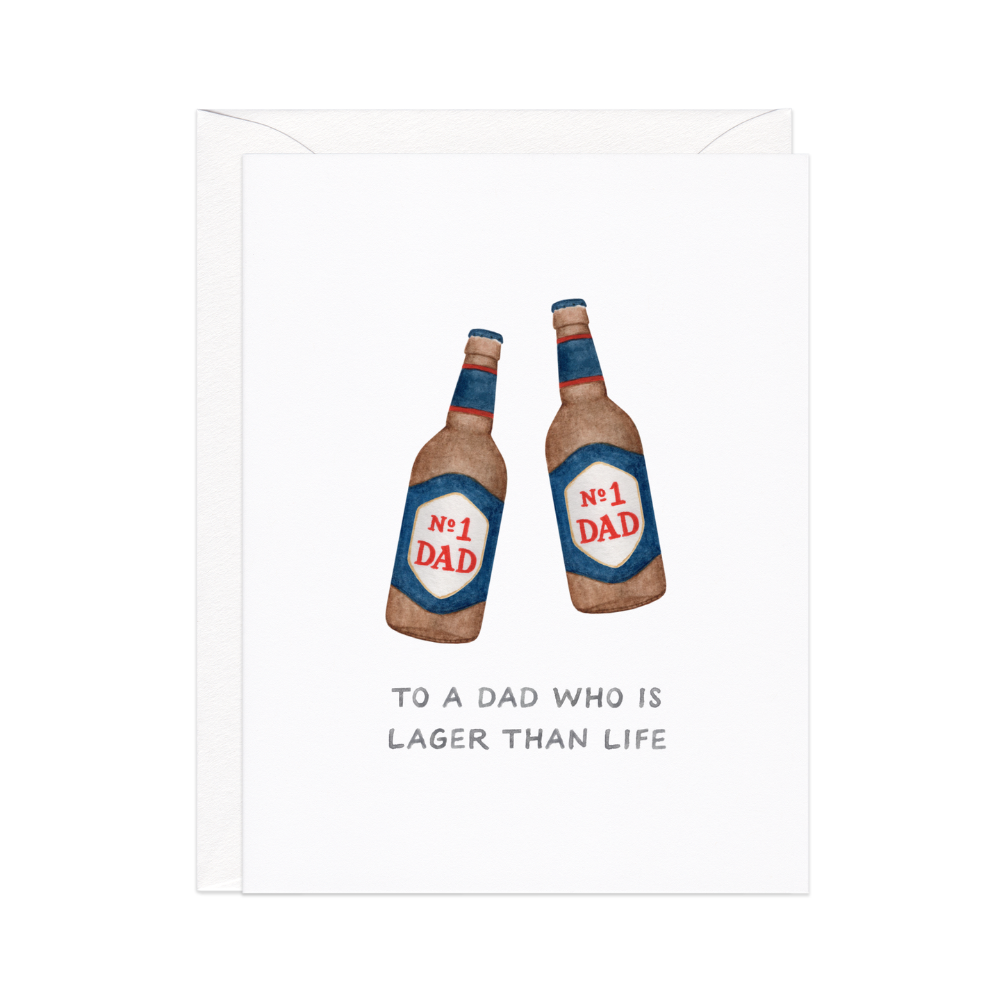 Lager Than Life Father's Day Card