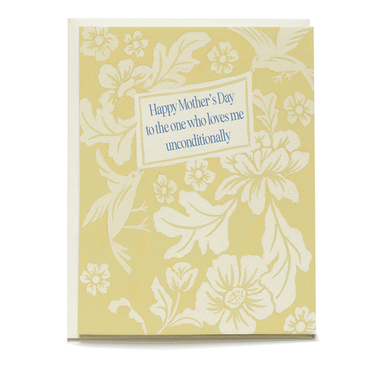 Damask Birds Mother's Day Greeting Card