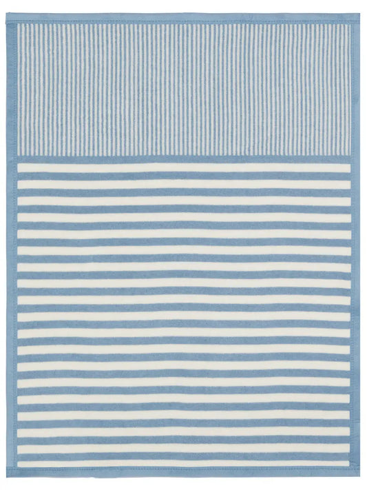 Fog Sweet Pea Stripe Mini Blanket