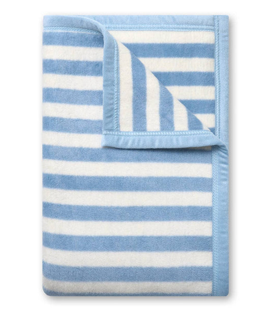 Sideline Stripe Bluebell Midi Blanket: Midi