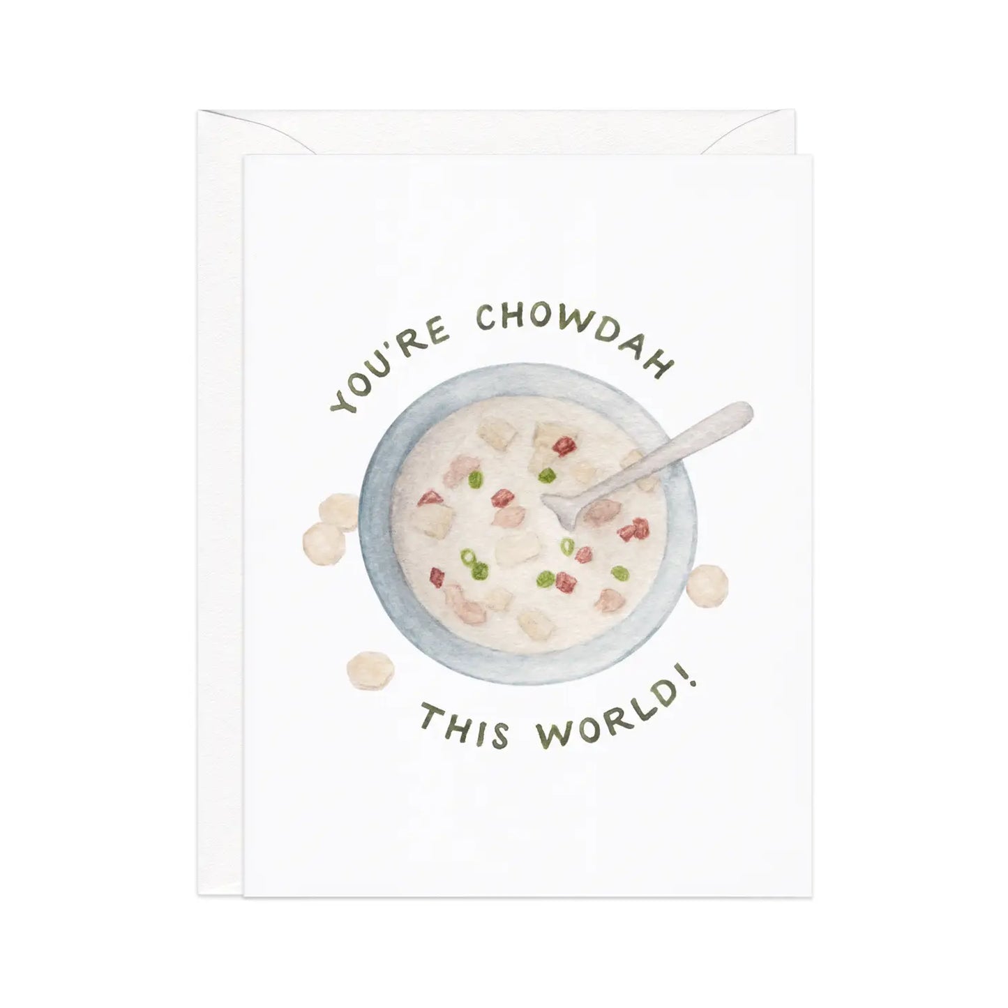 Chowdah This World Greeting Card