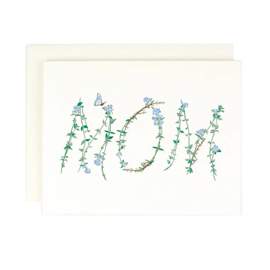 Mom Floral Stem Card