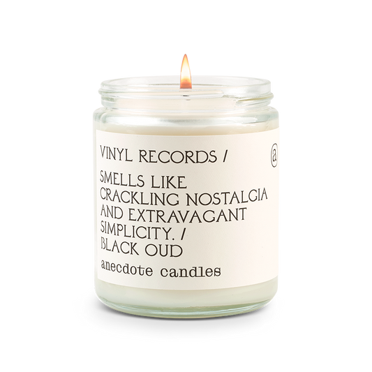 Vinyl Records Candle