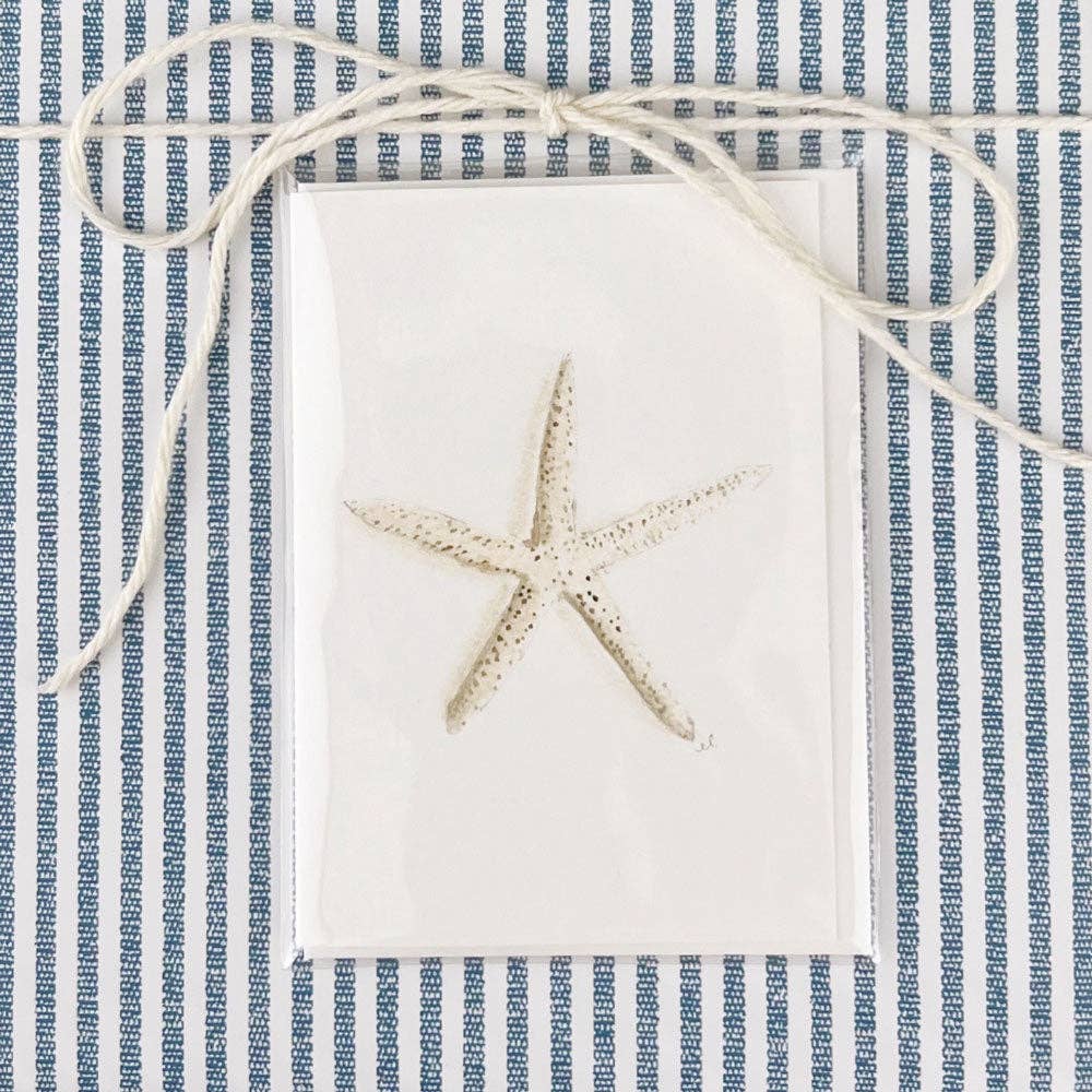 Starfish mini notecard