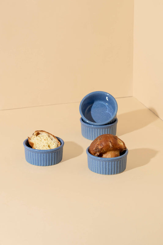 Speckled Blue Stoneware Ramekin