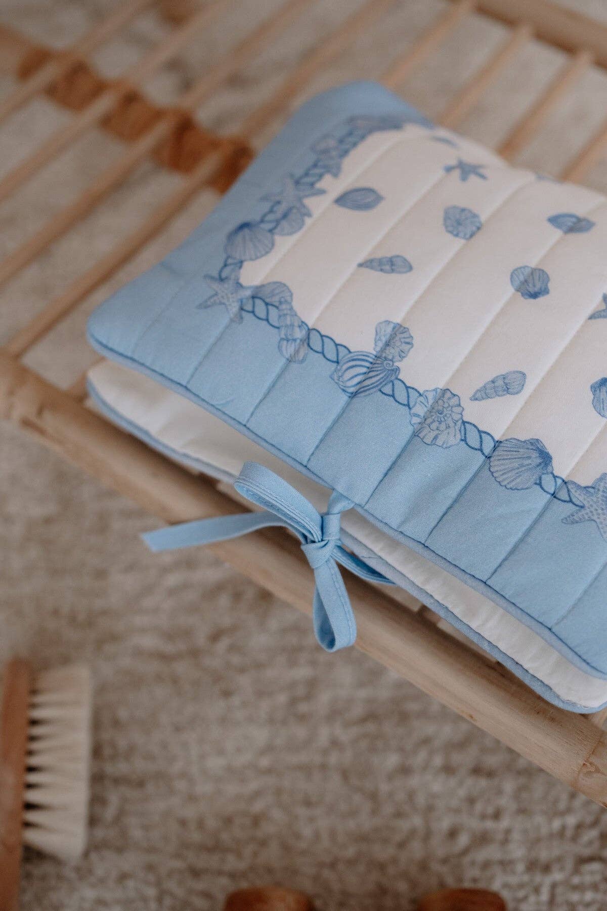 Wet Wipes and Diaper Clutch - Seashells