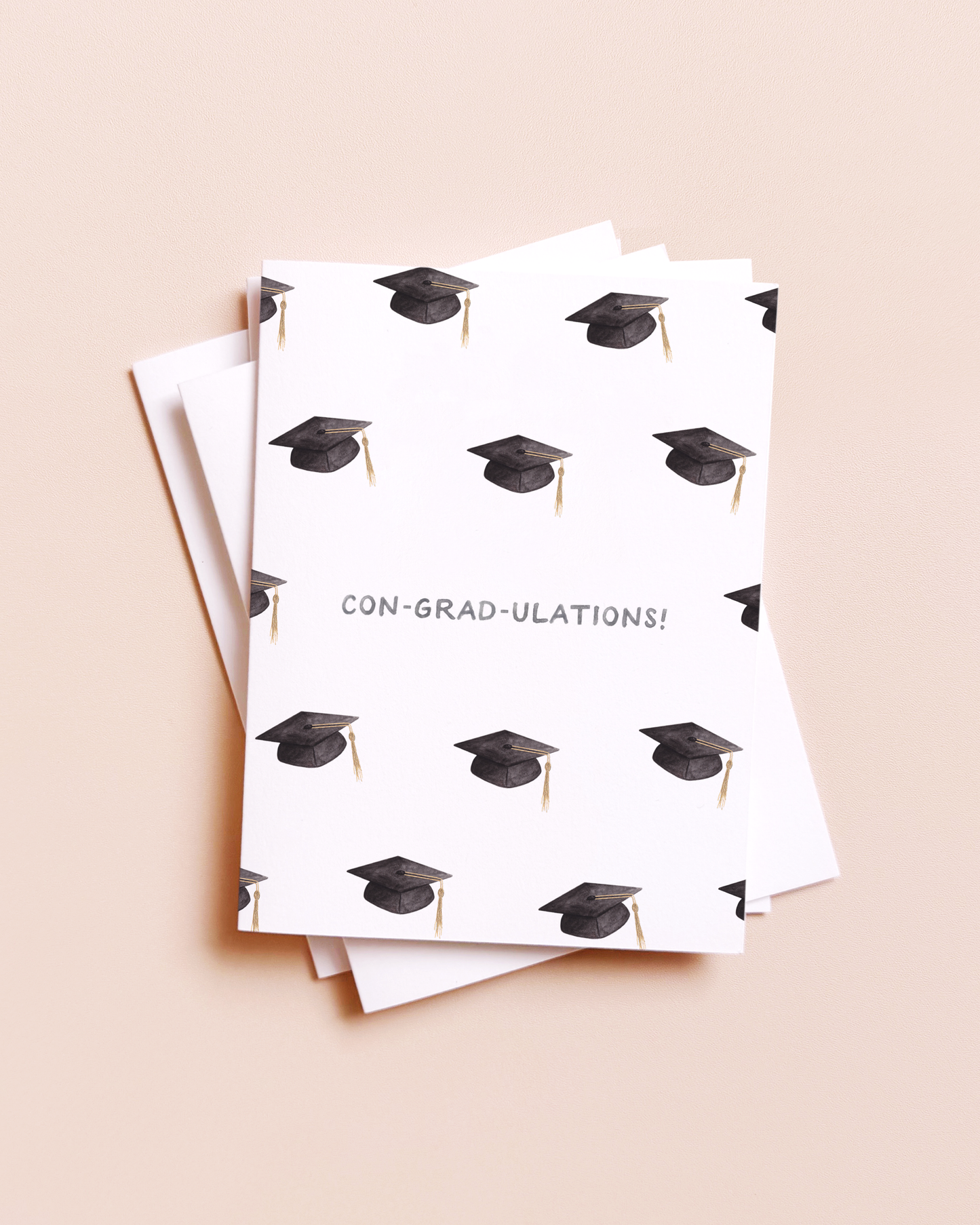 Con-grad-ulations — Graduation Cap Congrats Card