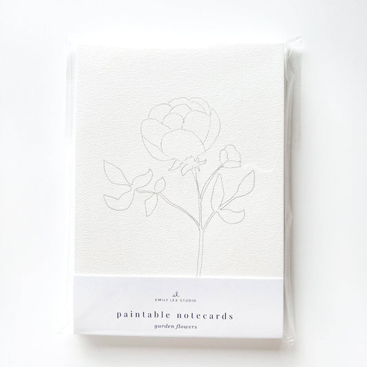Garden Flowers - Watercolor Notecard Set