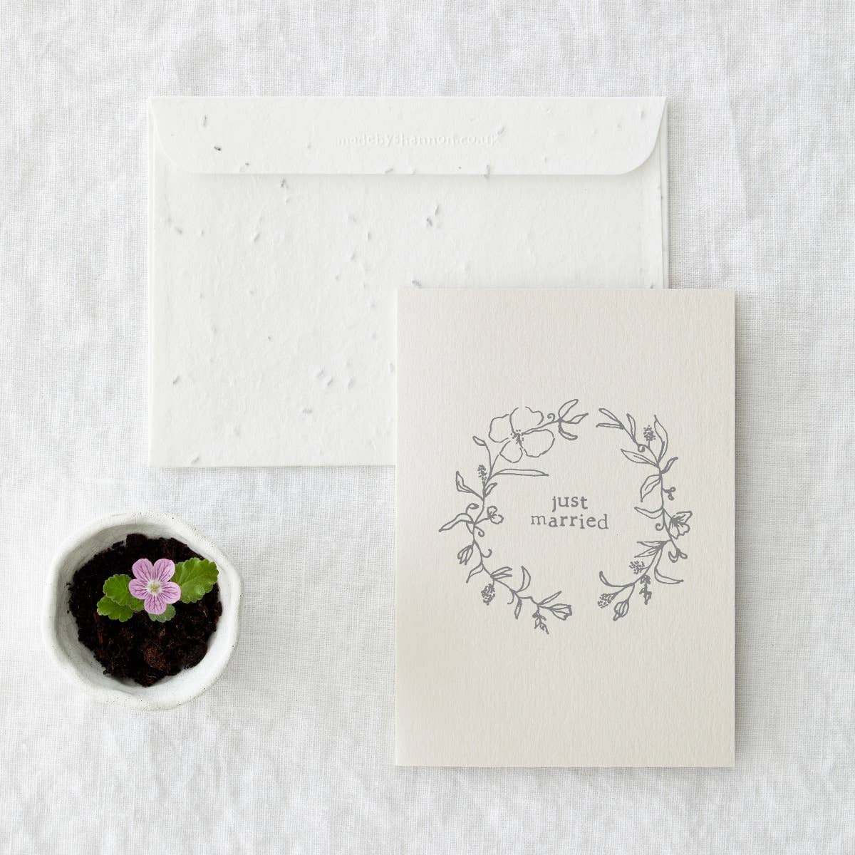 Just Married Wedding Card