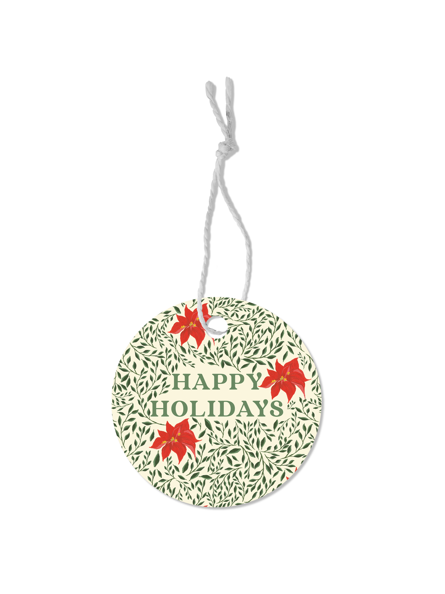 Poinsettia Gift Tag Set of 8