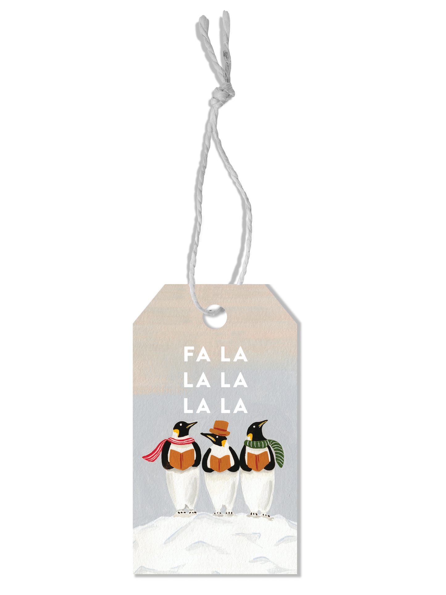 Penguin Carolers Gift Tag Set of 8