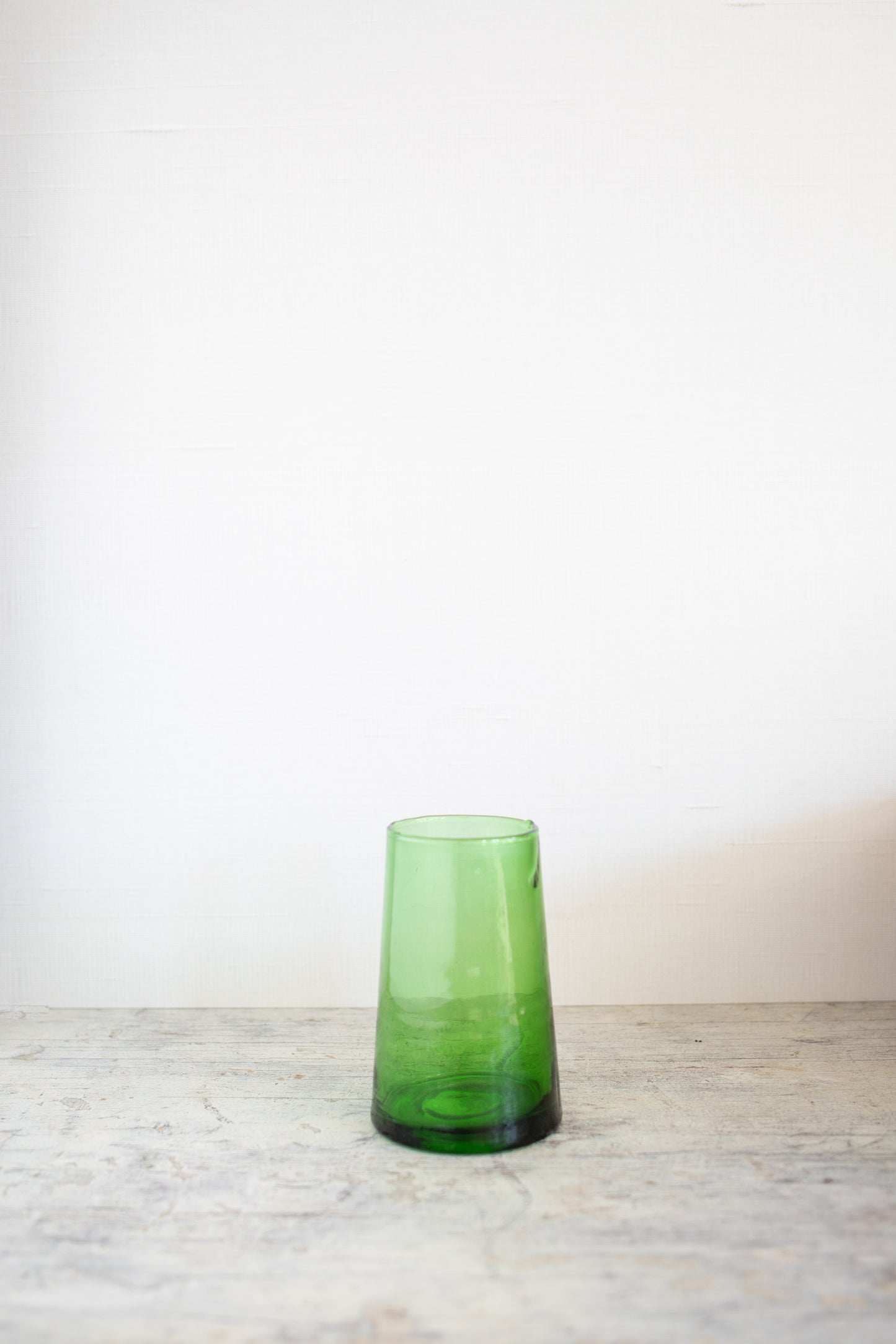 Green Moroccan Cone Glass