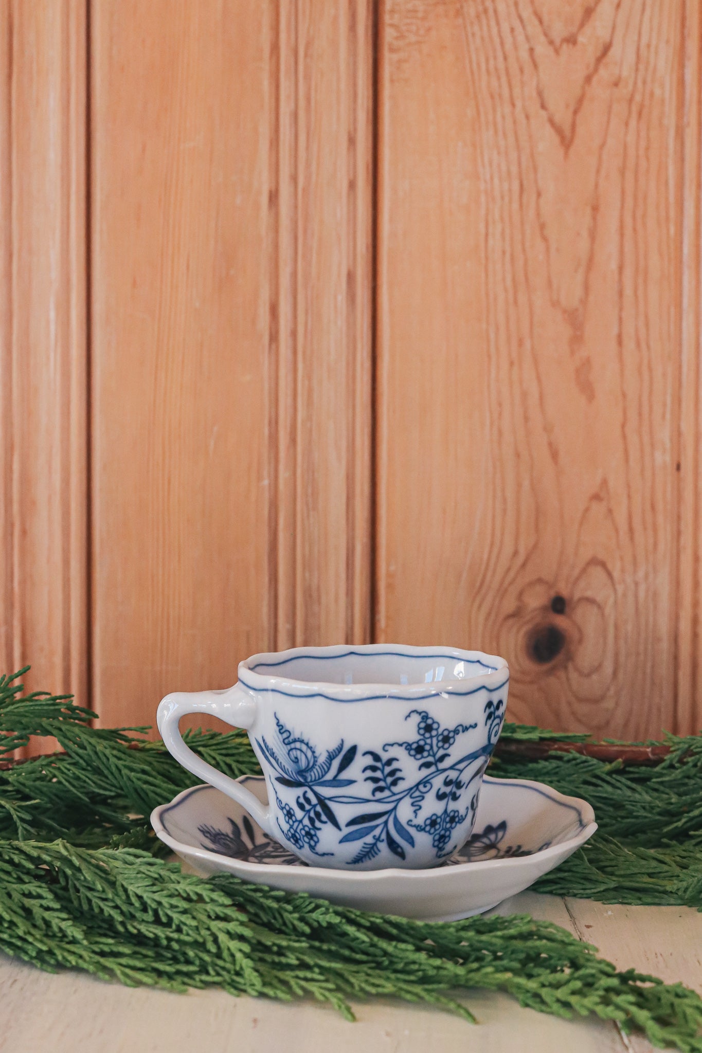Vintage Blue Danube Cup & Saucer