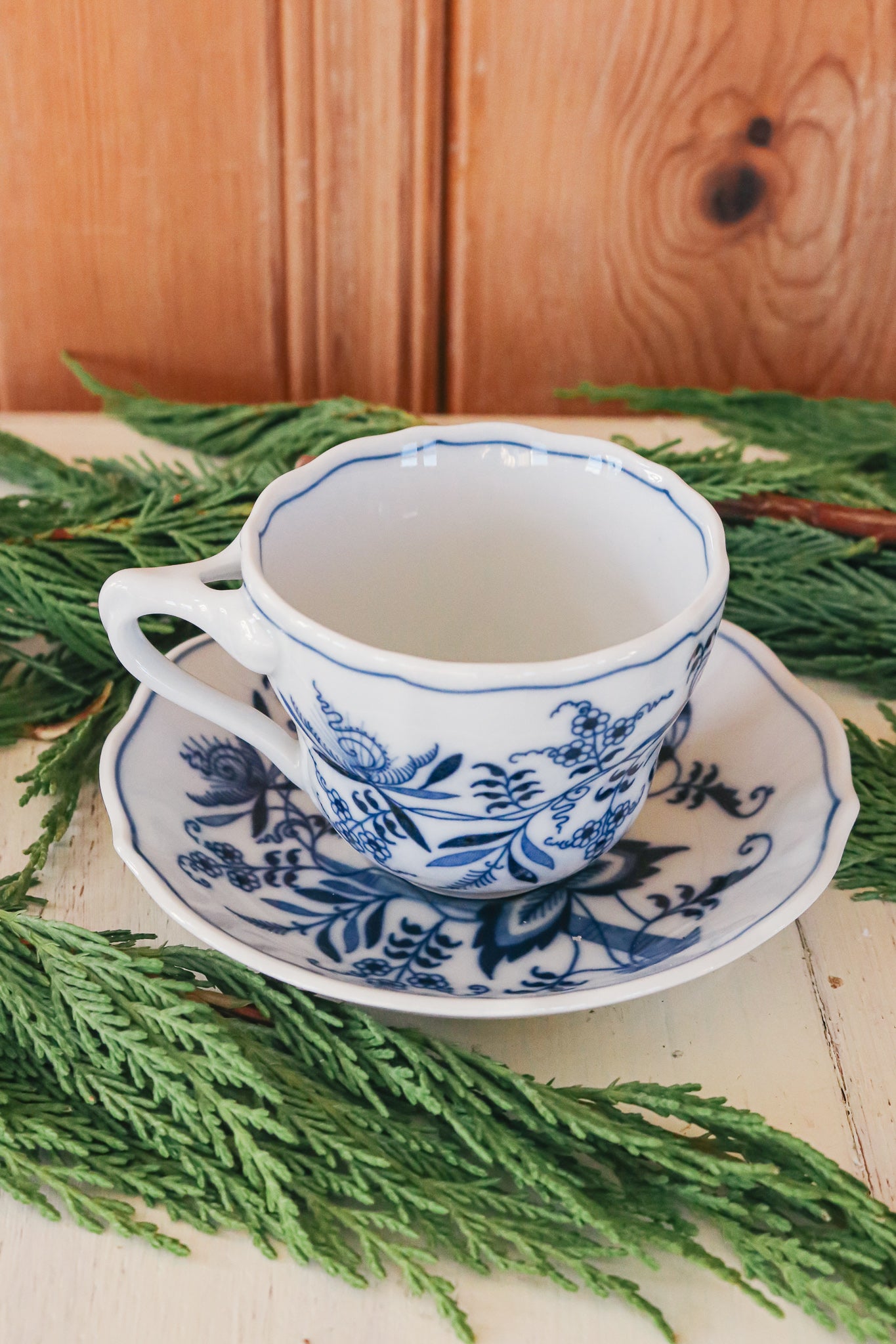 Vintage Blue Danube Cup & Saucer