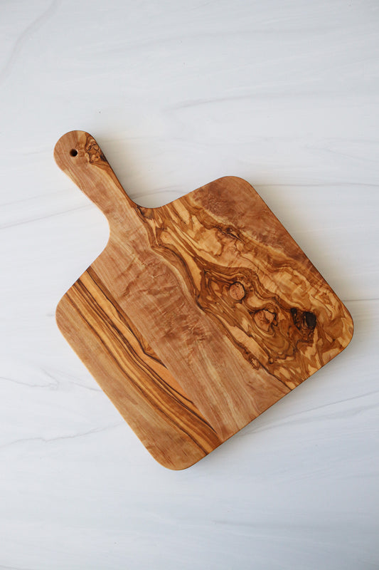 Small Olive Wood Cheese Serving Board