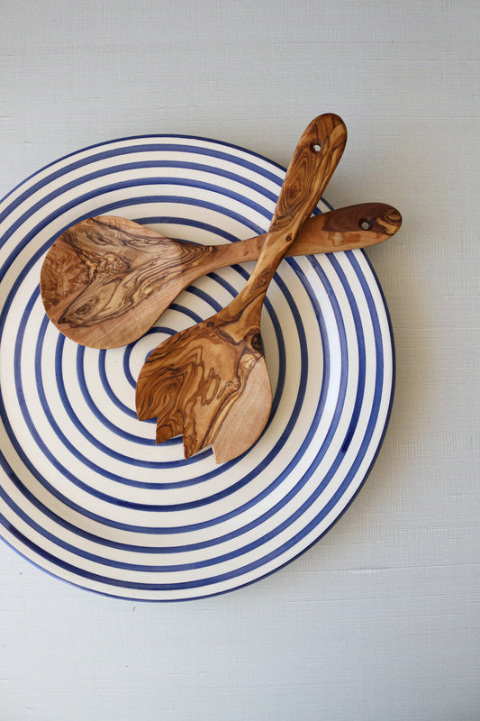 Olive Wood Salad Servers