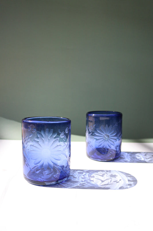 French Blue Condesa Short Glass