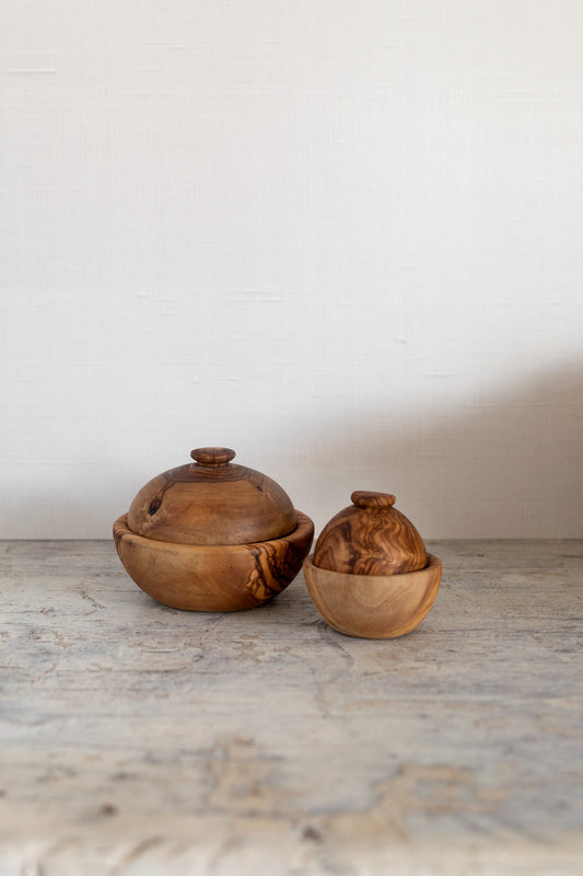 Mini Olive Wood Covered Bowl