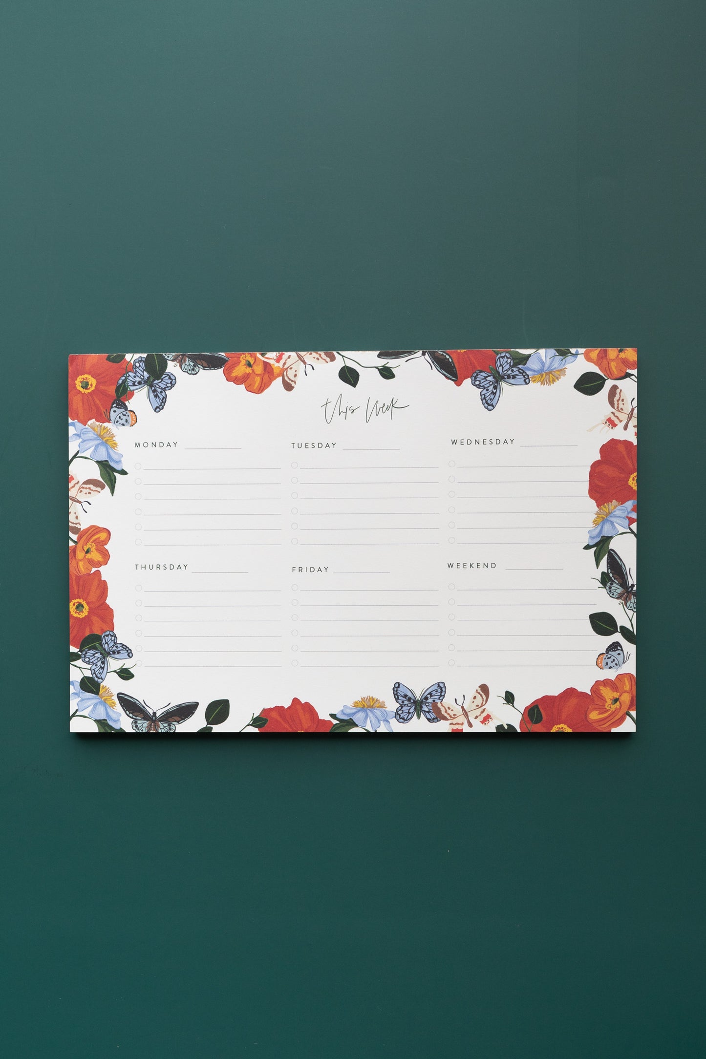 Butterfly Garden Weekly Pad
