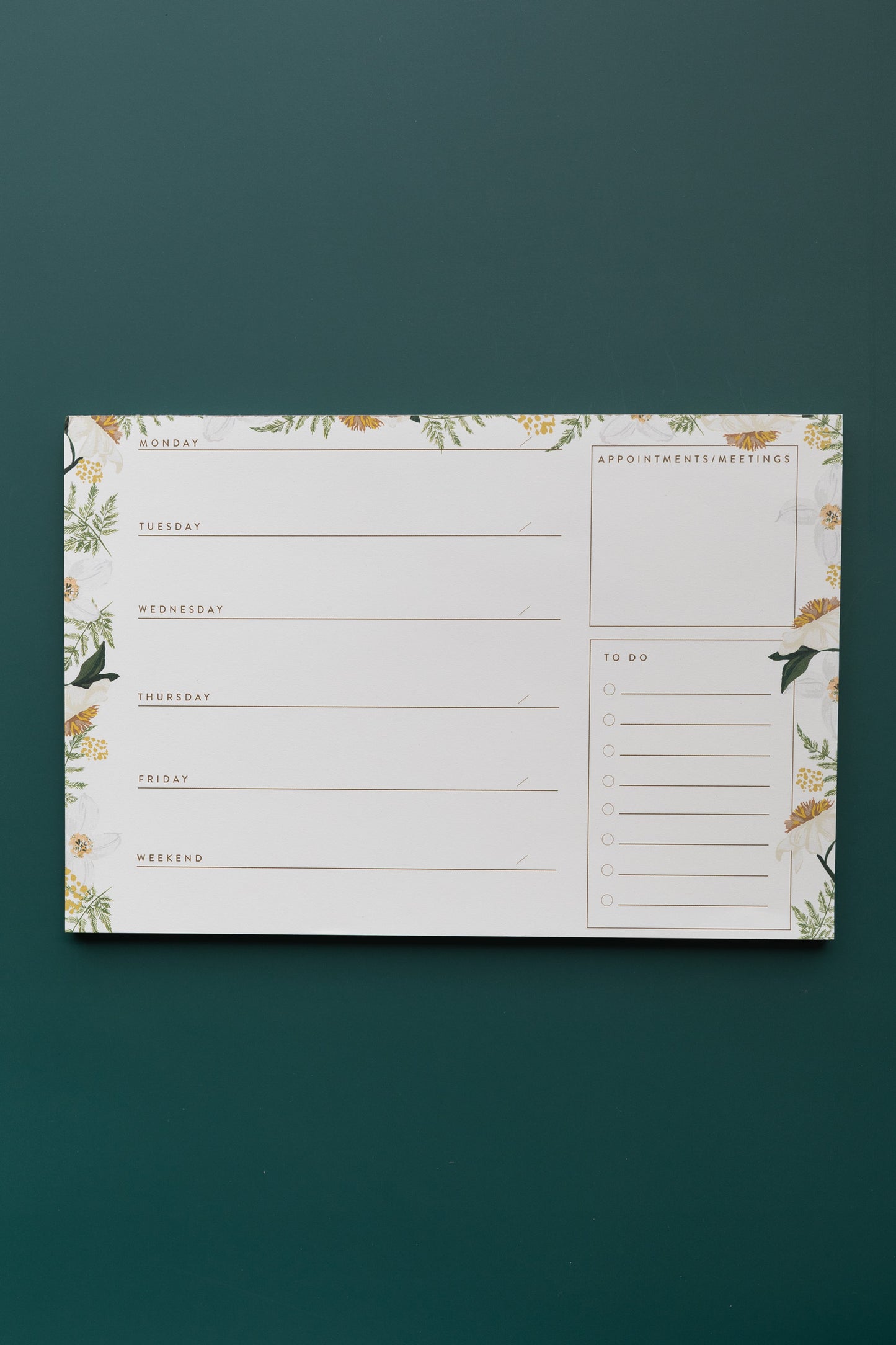 Jasmine Weekly Notepad
