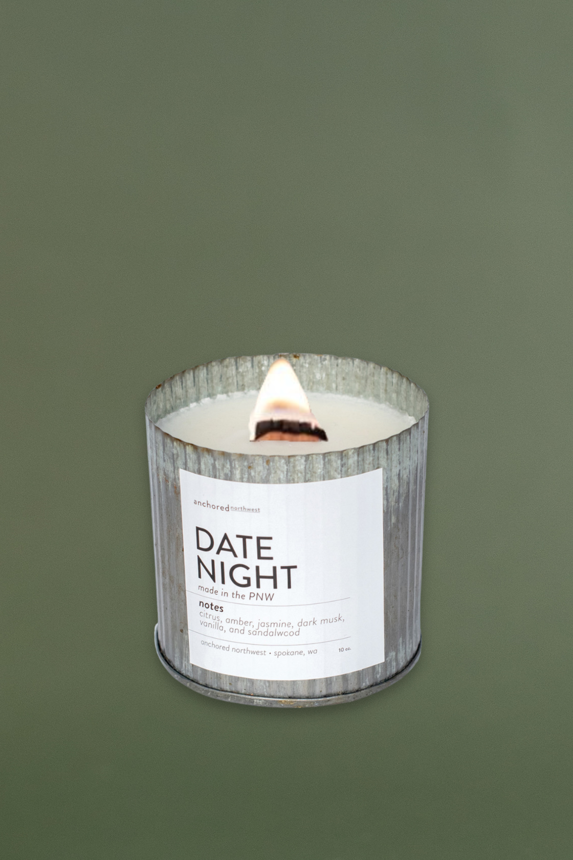 Date Night Wood Wick Soy Candle