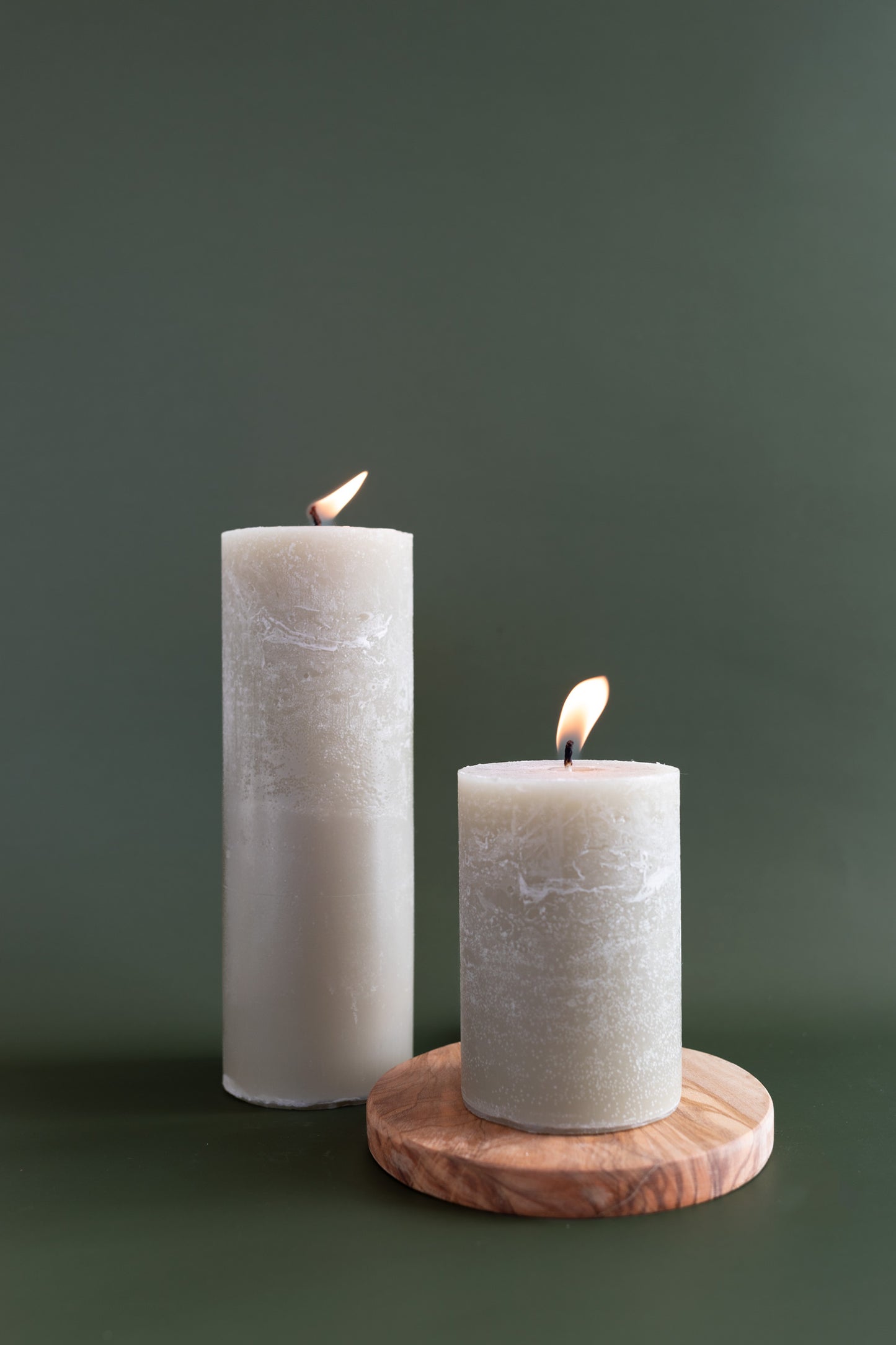 Sea Foam Green Pillar Candle - 8"