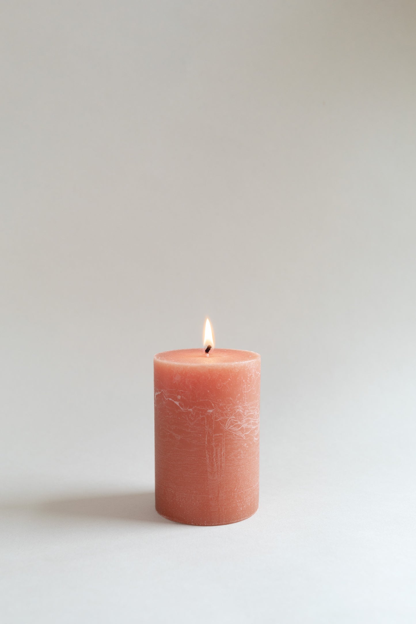 Copper Blush Pillar Candle - 4"